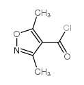 3,5-Dimethylisoxazole-4-carbonyl chloride structure, CAS 31301-45-8
