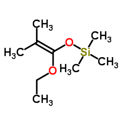 1-Ethoxy-2-methyl-1-(trimethylsiloxy)-1-propene structure, CAS 31469-16-6
