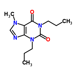 1,3-Dipropyl-7-methylxanthine structure, CAS 31542-63-9
