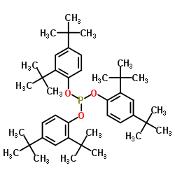 Tris(2,4-ditert-butylphenyl) phosphite structure, CAS 31570-04-4