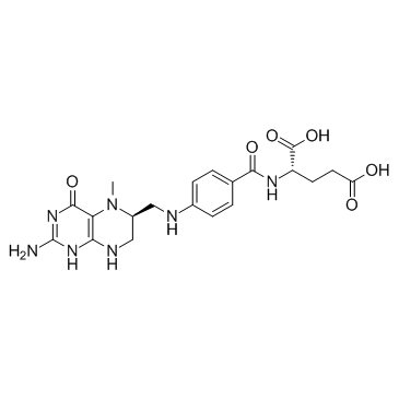 Levomefolic acid structure, CAS 31690-09-2