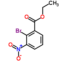 Ethyl 2-bromo-3-nitrobenzoate structure, CAS 31706-23-7
