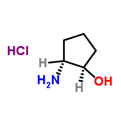 trans-(1R,2R)-2-Aminocyclopentanol hydrochloride structure, CAS 31775-67-4