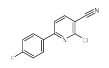 2-Chloro-6-(4-fluorophenyl)nicotinonitrile structure, CAS 31776-83-7