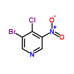 3-Bromo-4-chloro-5-nitropyridine structure, CAS 31872-63-6