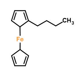 Butylferrocene structure, CAS 31904-29-7