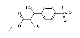3-(4-(Methylsulfonyl)phenyl)serine ethyl ester structure, CAS 31925-27-6