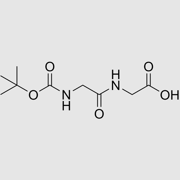 N-(tert-Butoxycarbonyl)glycylglycine structure, CAS 31972-52-8