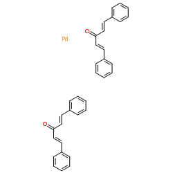 Bis(dibenzylideneacetone)palladium structure, CAS 32005-36-0