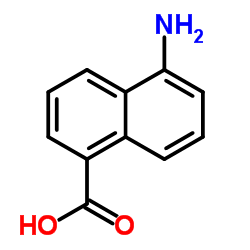 5-Aminonaphthalene-1-carboxylic acid structure, CAS 32018-88-5