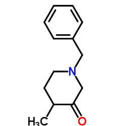 4-Methyl-1-(phenylmethyl)-3-piperidinone structure, CAS 32018-96-5