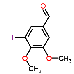 3-Iodo-4,5-dimethoxybenzaldehyde structure, CAS 32024-15-0