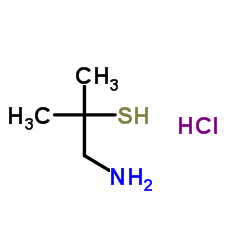 1-Amino-2-methylpropane-2-thiol structure, CAS 32047-53-3