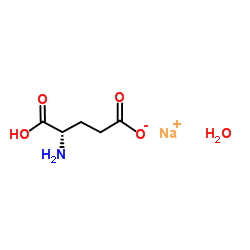 Monosodium glutamate structure, CAS 32221-81-1