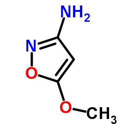 3-Amino-5-methoxyisoxazole structure, CAS 32326-25-3