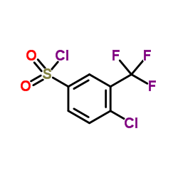 4-Chloro-3-(trifluoromethyl)benzenesulfonyl chloride structure, CAS 32333-53-2