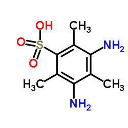 3,5-Diamino-2,4,6-trimethylbenzenesulfonic acid structure, CAS 32432-55-6