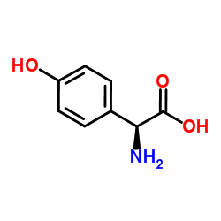 4-Hydroxy-L-phenylglycine structure, CAS 32462-30-9