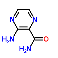 3-Aminopyrazine-2-carboxamide structure, CAS 32587-10-3