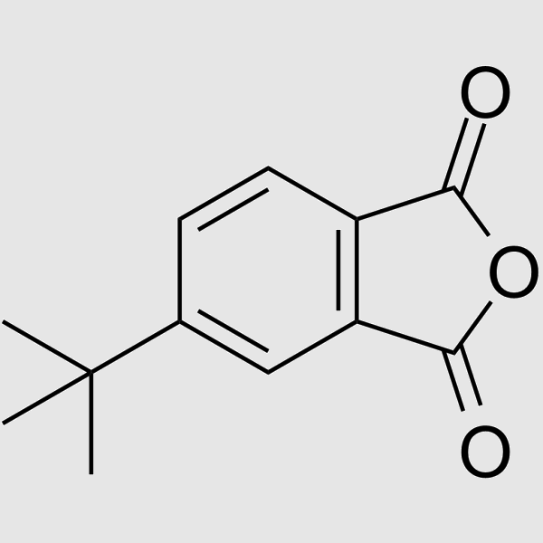 4-tert-Butylphthalic anhydride structure, CAS 32703-79-0