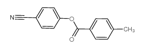 4-Cyanophenyl 4'-methylbenzoate structure, CAS 32792-42-0