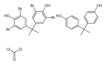 Tetrabromobisphenol-A polycarbonate structure, CAS 32844-27-2