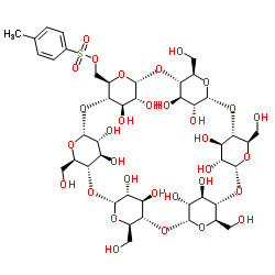 Mono-6-O-(p-toluenesulfonyl)-alpha-cyclodextrin structure, CAS 32860-56-3