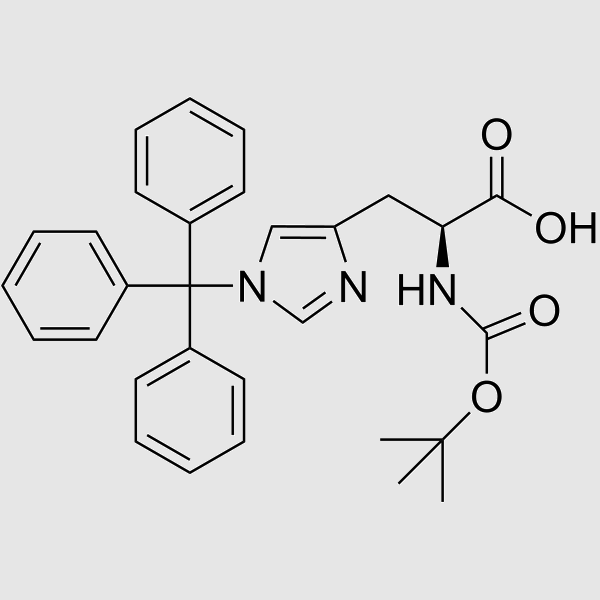 N-Boc-N'-trityl-L-histidine structure, CAS 32926-43-5