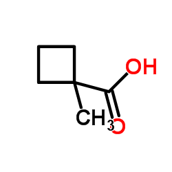1-Methylcyclobutanecarboxylic acid structure, CAS 32936-76-8