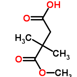 1-Methyl 2,2-dimethylsuccinate structure, CAS 32980-26-0