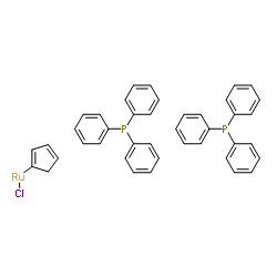 Chlorocyclopentadienylbis(triphenylphosphine)ruthenium(II) structure, CAS 32993-05-8