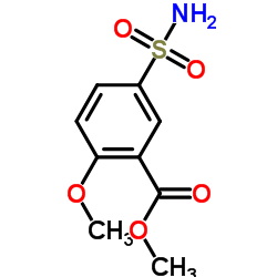 Methyl 2-methoxy-5-sulfamoylbenzoate structure, CAS 33045-52-2