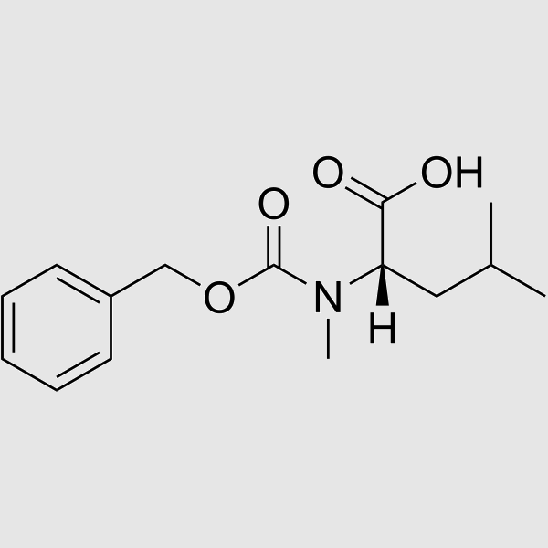 N-Cbz-N-methyl-L-leucine structure, CAS 33099-08-0