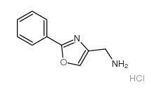 4-(Aminomethyl)-2-phenyloxazole hydrochloride structure, CAS 33105-95-2