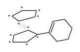 (1-Cyclohexen-1-yl)ferrocene structure, CAS 33183-07-2