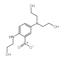2,2'-((4-((2-Hydroxyethyl)amino)-3-nitrophenyl)imino)bisethanol structure, CAS 33229-34-4