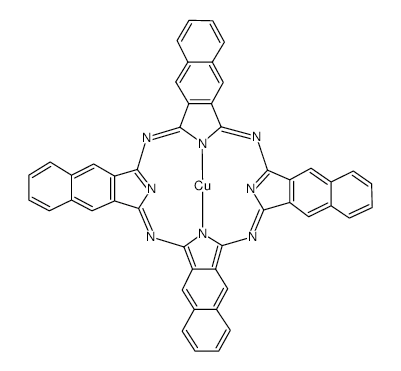 Copper(II) 2,3-naphthalocyanine structure, CAS 33273-09-5