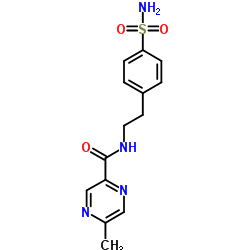 2-[4-Aminosulfonyl-phenyl]-ethyl-5-methylpyrazinecarboxamide structure, CAS 33288-71-0