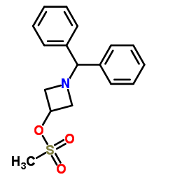 1-(Diphenylmethyl)-3-azetidinyl methanesulfonate structure, CAS 33301-41-6