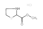Methyl thiazolidine-2-carboxylate hydrochloride structure, CAS 33305-08-7