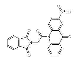 N-(2-Benzoyl-4-nitrophenyl)-1,3-dihydro-1,3-dioxo-2H-isoindole-2-acetamide structure, CAS 33311-76-1