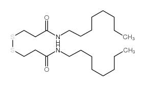 3,3'-Dithiobis(N-octylpropionamide) structure, CAS 33312-01-5