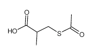 3-Acetylthio-2-methylpropanoic acid structure, CAS 33325-40-5