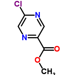Methyl 5-chloropyrazine-2-carboxylate structure, CAS 33332-25-1