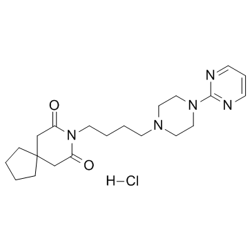 Buspirone hydrochloride structure, CAS 33386-08-2