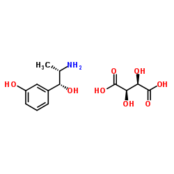 Metaraminol bitartrate structure, CAS 33402-03-8