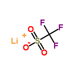 Lithium trifluoromethanesulfonate structure, CAS 33454-82-9