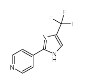 2-(4-Pyridyl)-4-trifluoromethylimidazole structure, CAS 33468-83-6