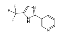 3-(4-Trifluoromethyl-1H-imidazol-2-yl)pyridine structure, CAS 33468-84-7