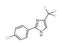 2-(4-Chlorophenyl)-4-(trifluoromethyl)-1H-imidazole structure, CAS 33469-15-7